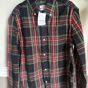 Crewcuts Boys Black and Red Plaid Shirt